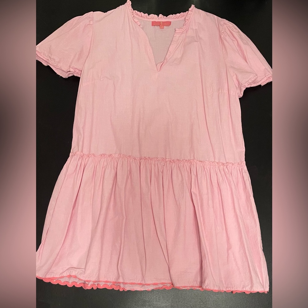 Simply Southern Pink Ruffled Dress